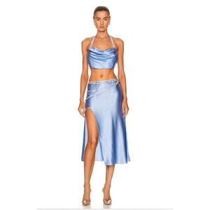 Nue Studio Laetitia Skirt Sky Blue Crystal Belt
